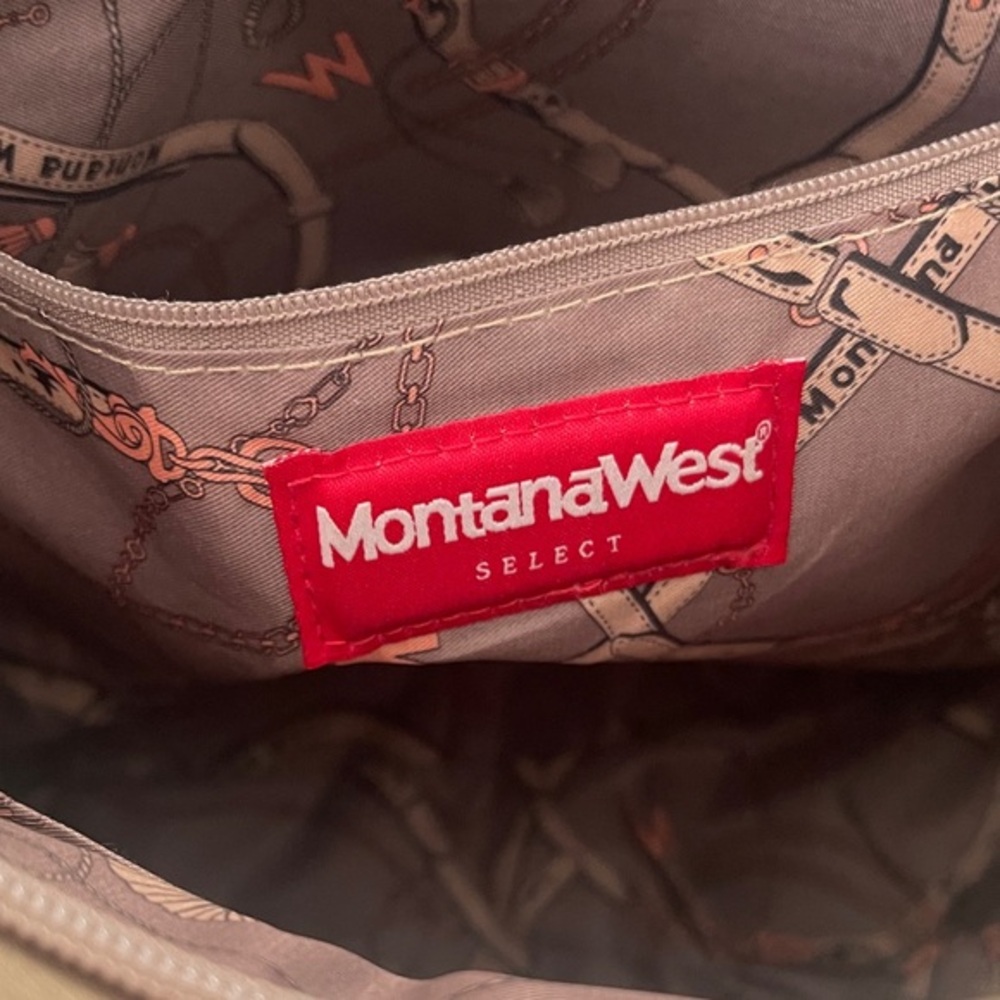 Montana West Tan, Green, and Gray Shoulder Bag - Picture 6 of 16